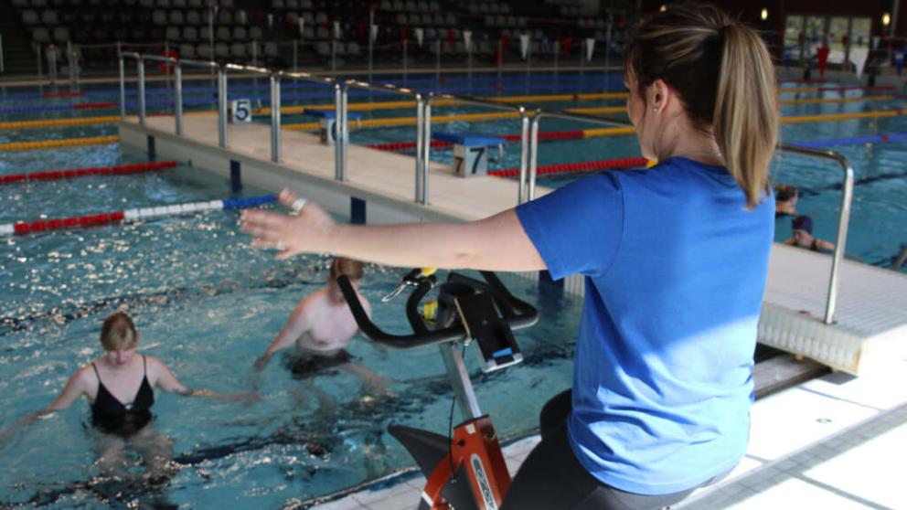 Hydrospinning water aerobics University of Vaasa