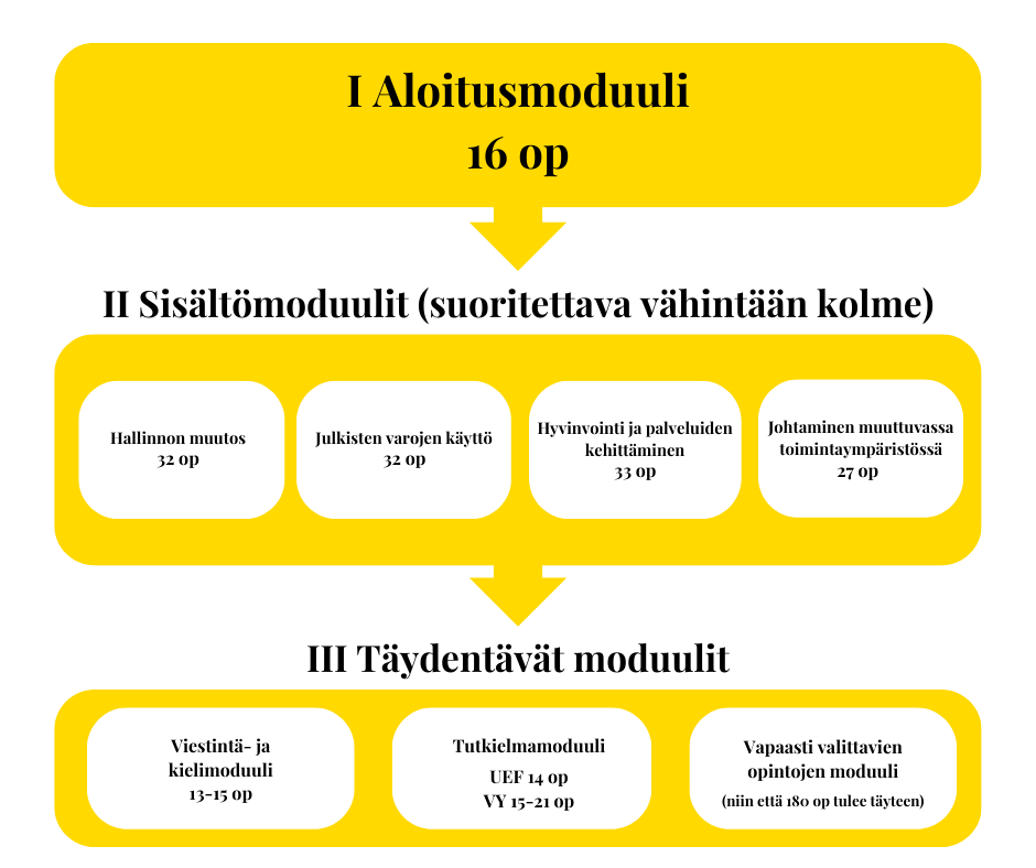 Julkishallinnon HTK-tutkinnon rakenne