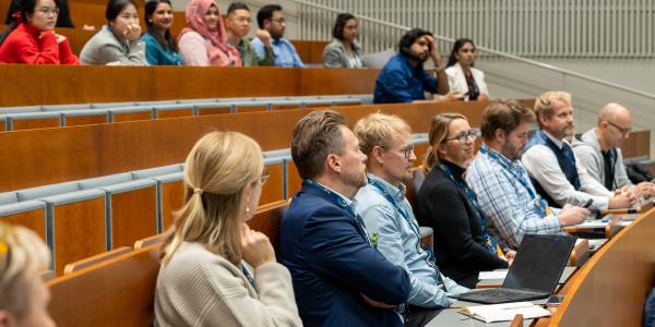 Audience in Wolff auditorium