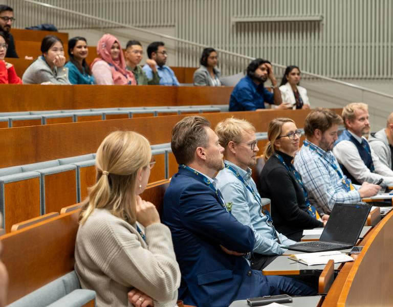 Audience in Wolff auditorium