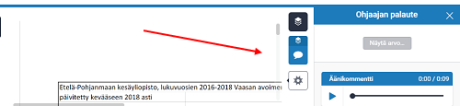 Palautteen katsominen Turnitinissa. 